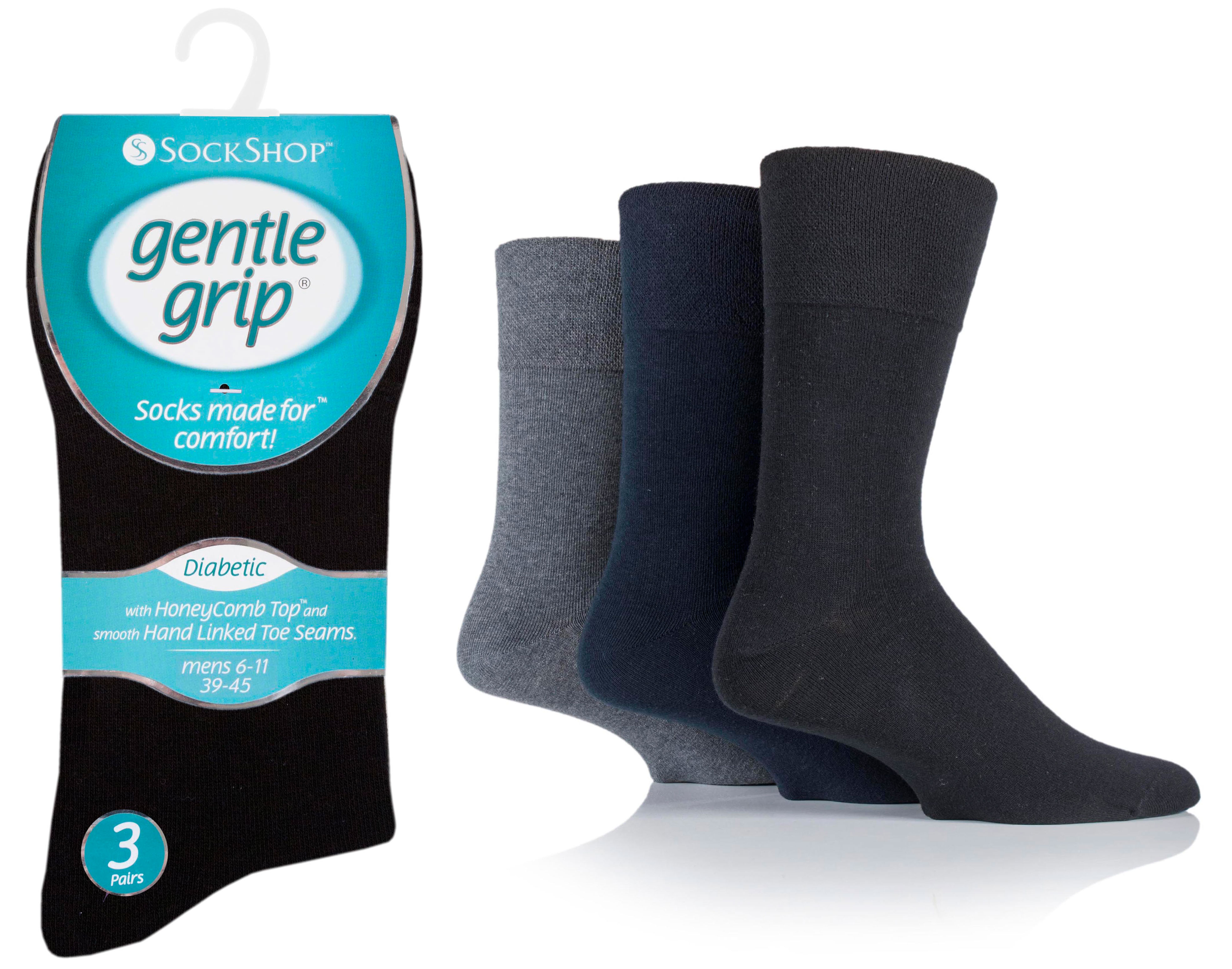 Wholesale SOMRD02H3 Mens Diabetic Non Binding Socks | SockShop | Gentle ...
