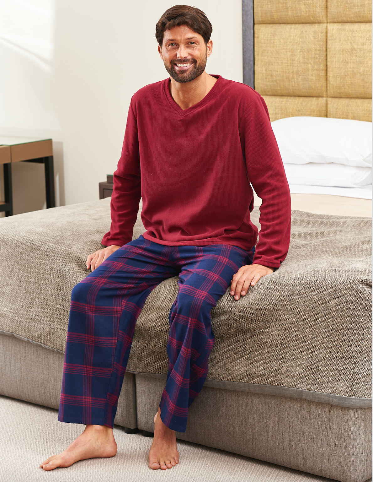 Wholesale Mens Brushed Fleece Pyjamas | Wholesaler Champion Nightwear ...