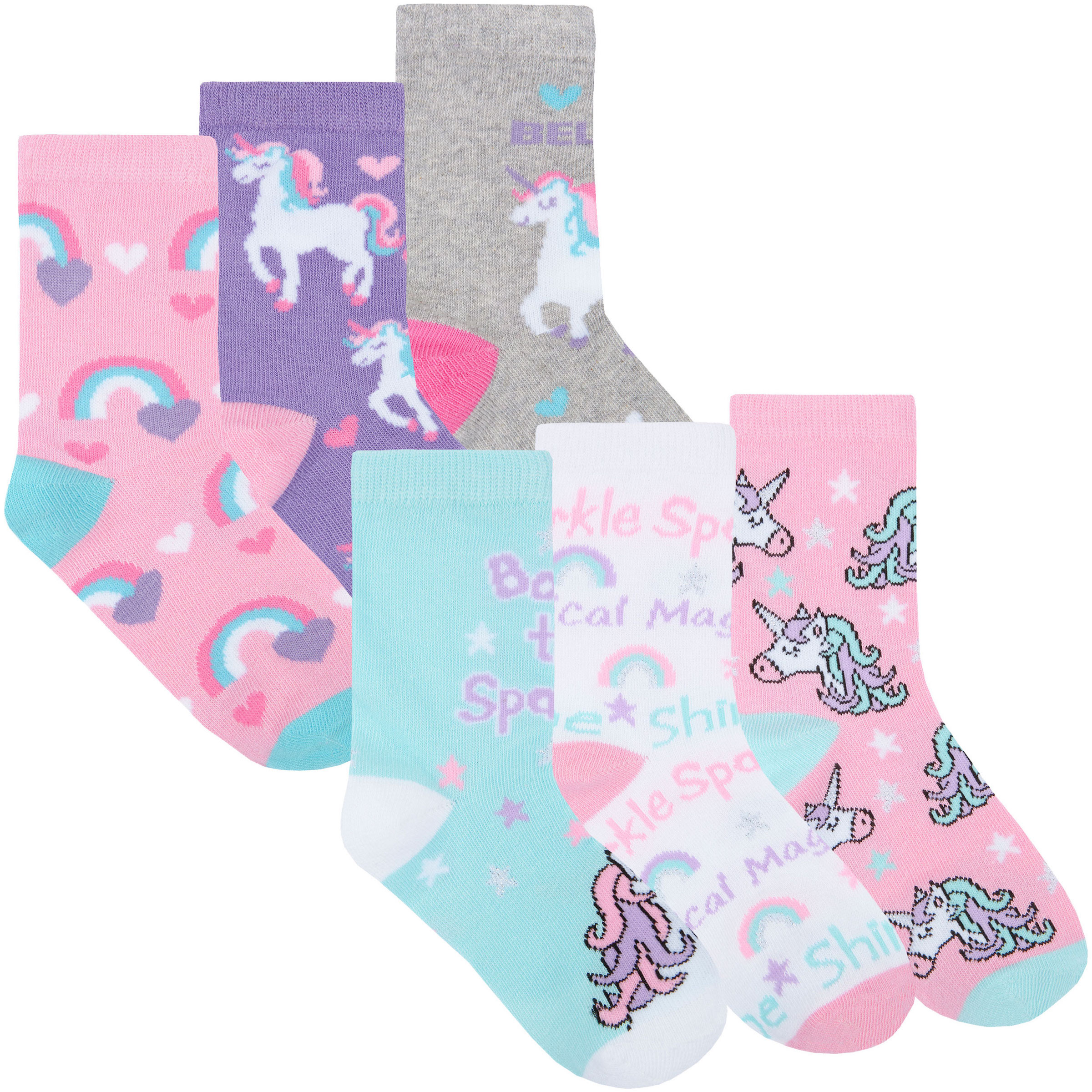 Wholesale Girls Unicorn Character Ankle Socks | Wholesaler Children's ...