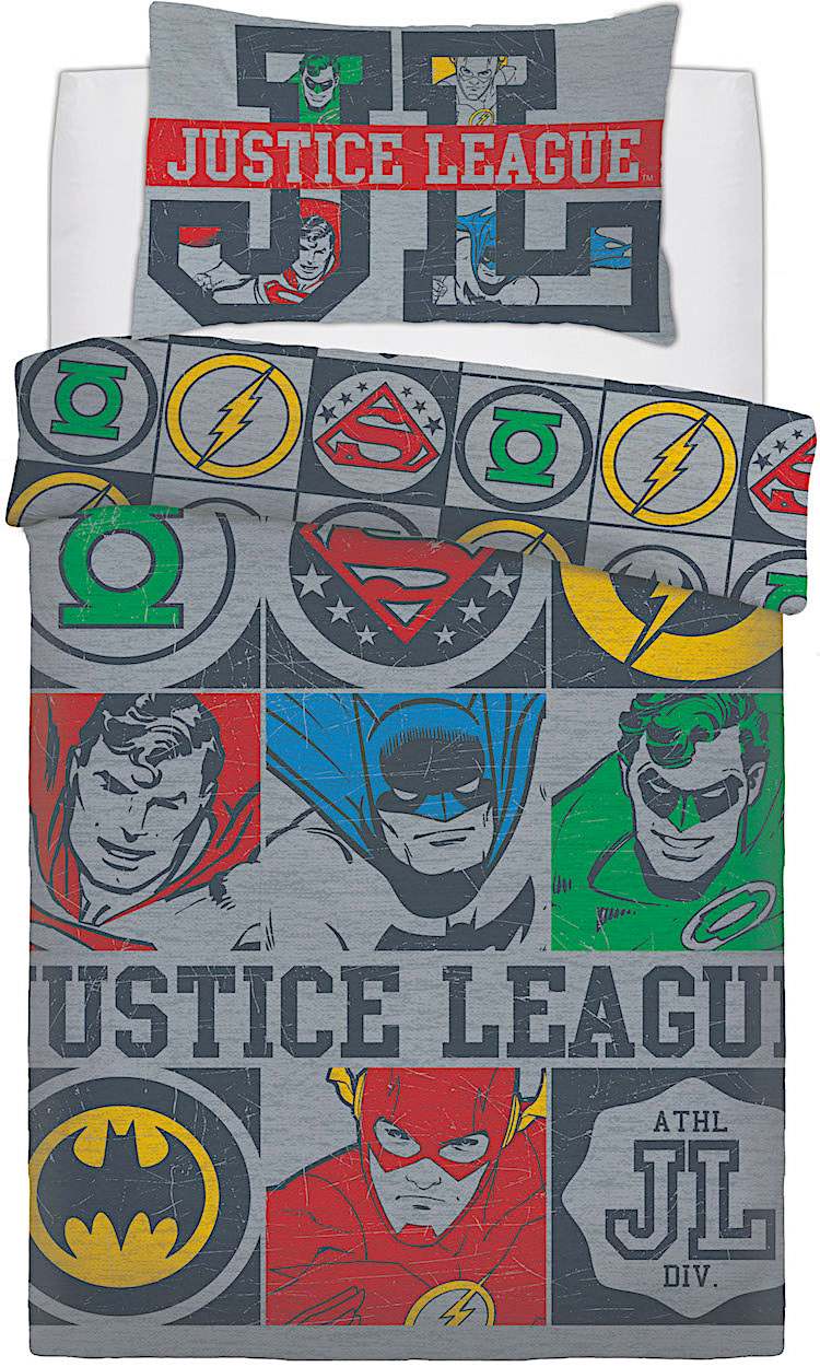 justice league bedding
