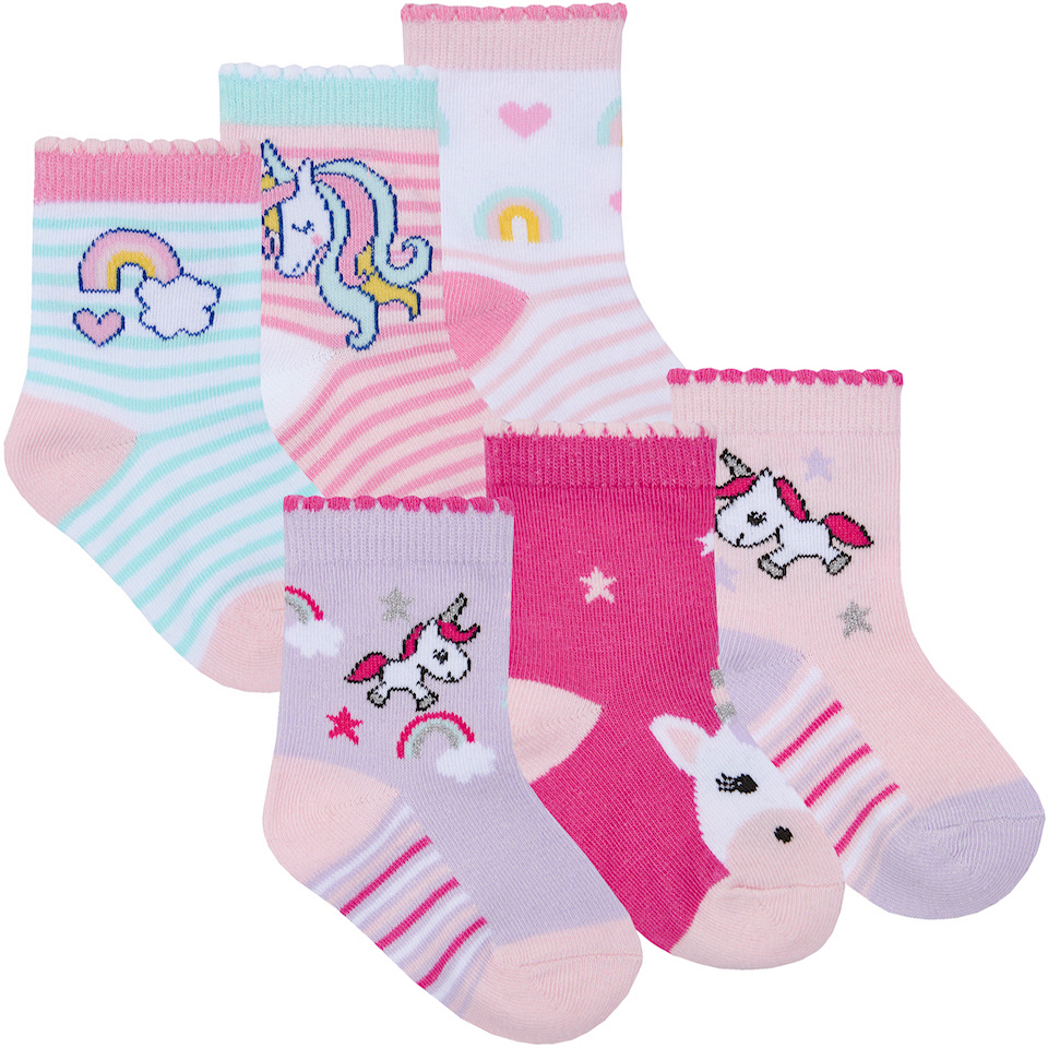 Wholesale Baby Girls Unicorn Character Ankle Socks | Wholesaler ...