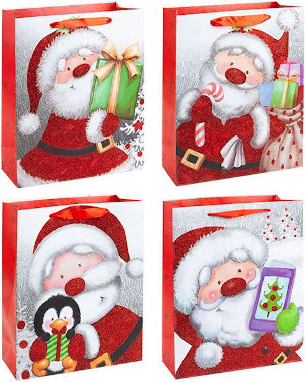 Wholesale Luxury Christmas Character Santa Large Gift Bag | Wholesaler Xmas Bags | Best Cut ...