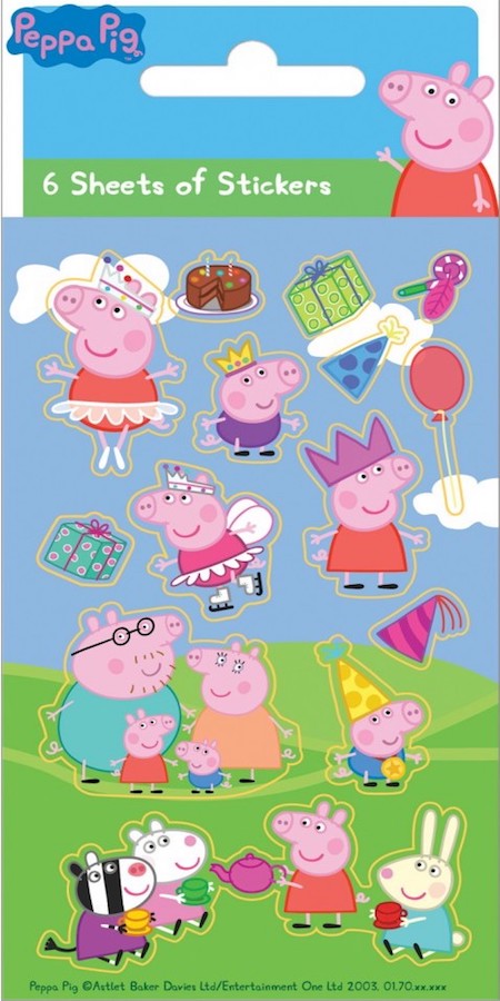 Wholesale 5036554513609 Peppa Pig Party Sticker Pack | Character ...