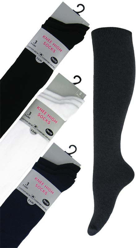 Wholesale Bulk Girls Knee High School Socks 4/6 | Wholesaler Back to ...