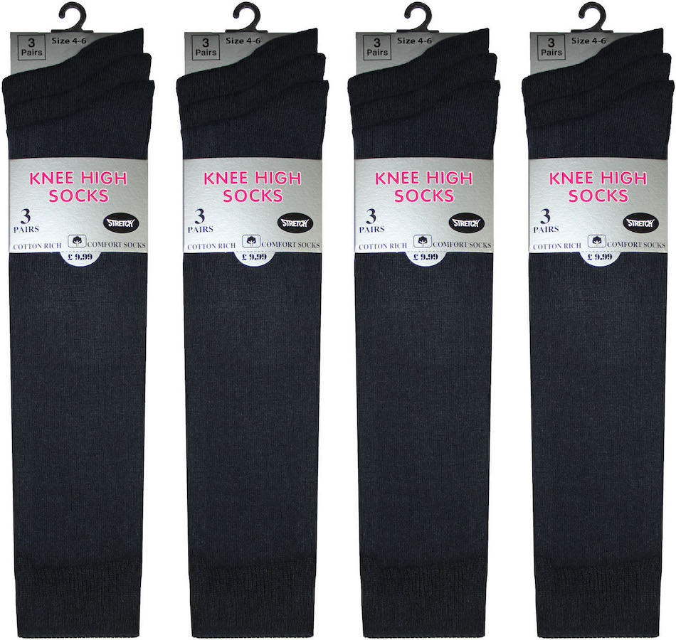 Wholesale Girls Knee High Socks 12/3 | Wholesaler Back to School Socks ...